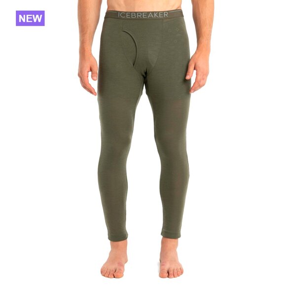 100% Merino Wool Thermal Leggings Cold Weather Base Layer Slim Fit